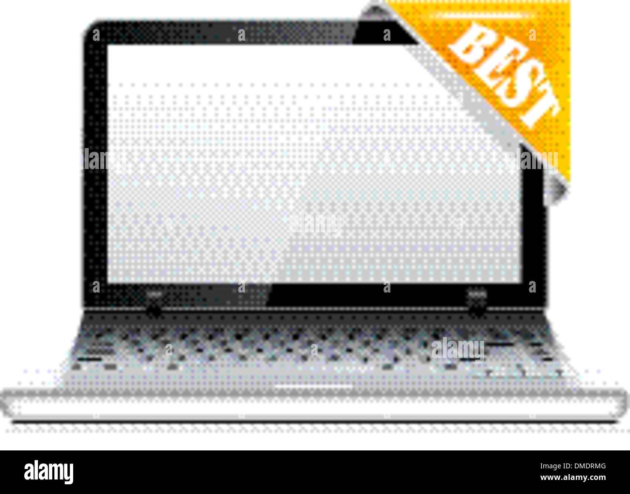 Vector laptop with sticker icon Stock Vector Image & Art - Alamy