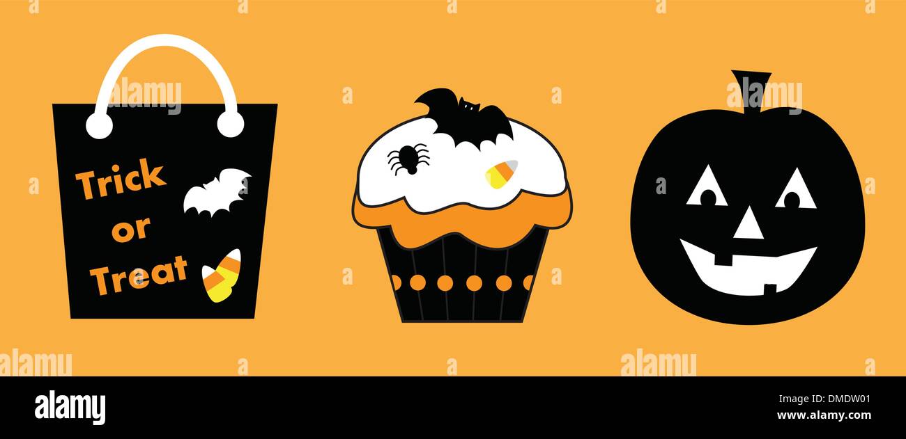 Orange halloween candy bats Stock Vector Images Alamy