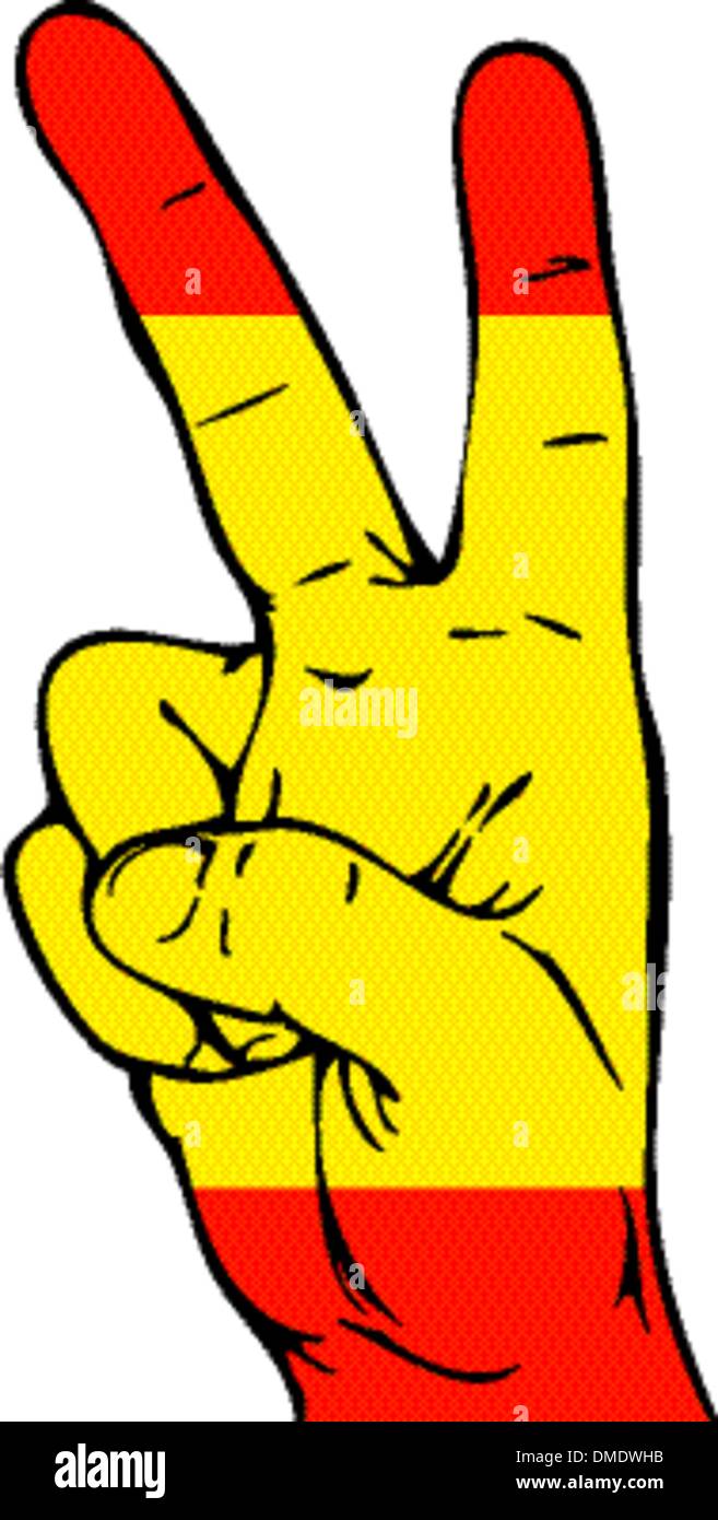 Peace Sign of the Spanish flag Stock Vector Image & Art Alamy
