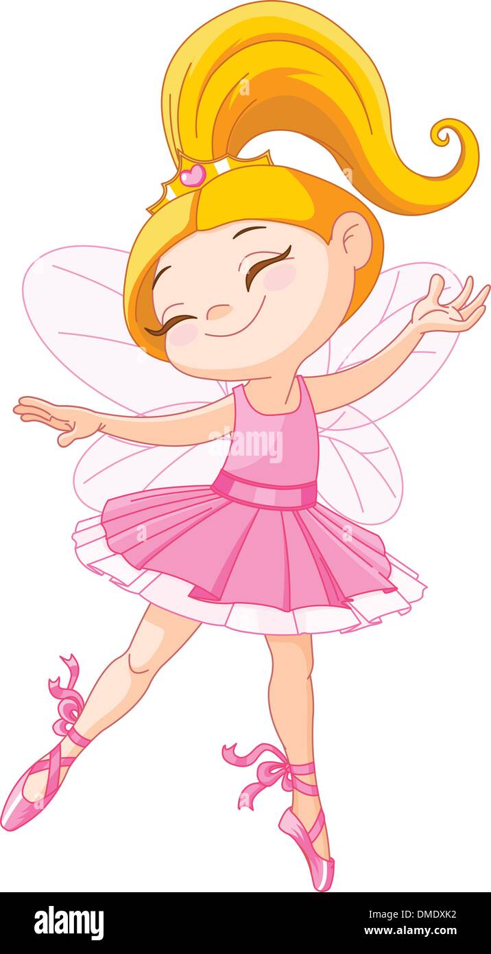 Little fairy ballerina Stock Vector