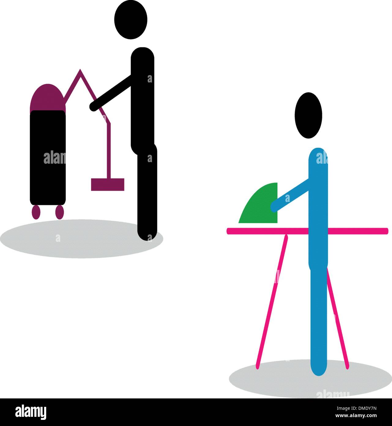 Work housework Stock Vector Images - Alamy