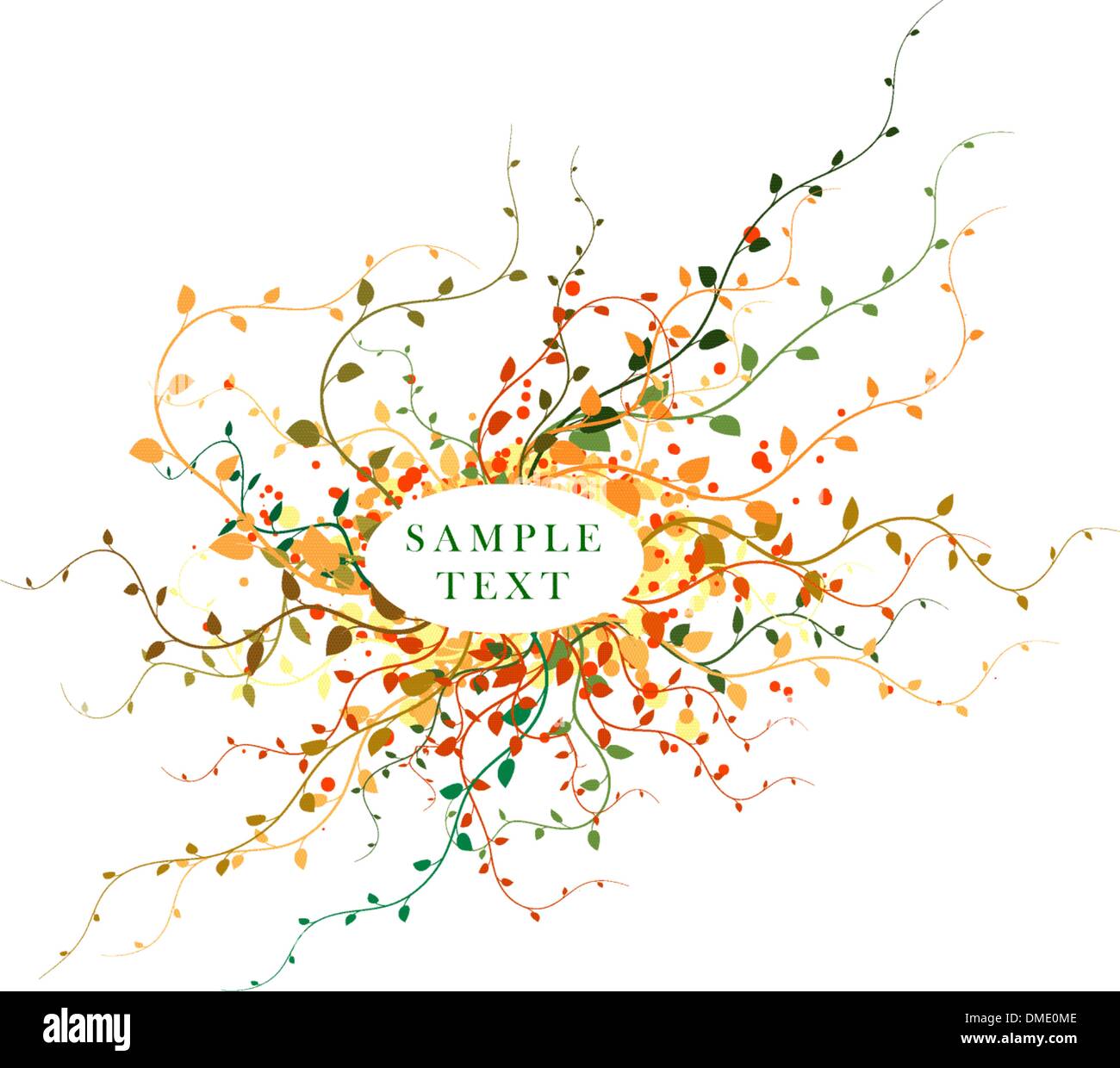 Autumn floral background Stock Vector Image & Art - Alamy