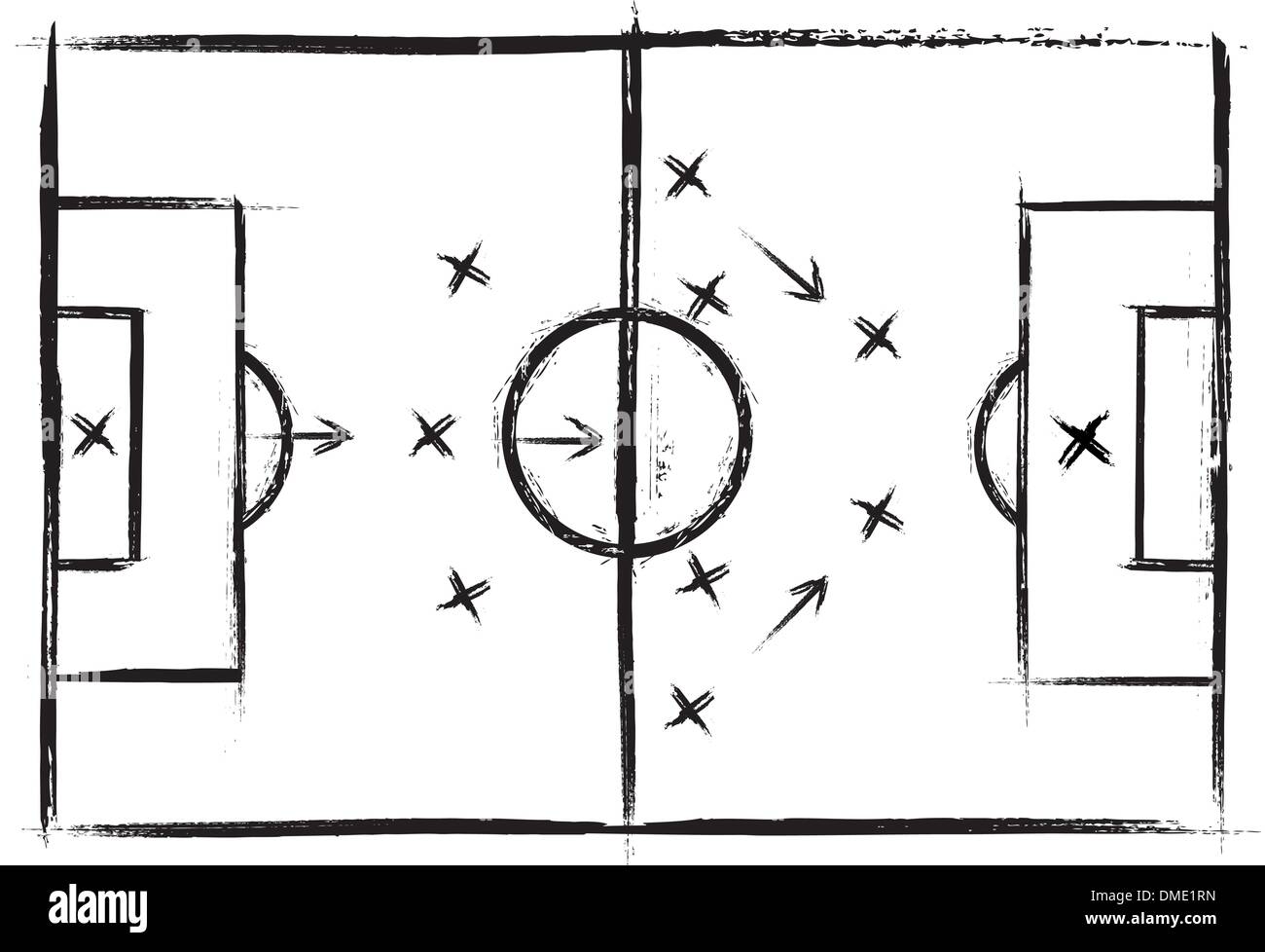 Premium Vector | Football field line illustration