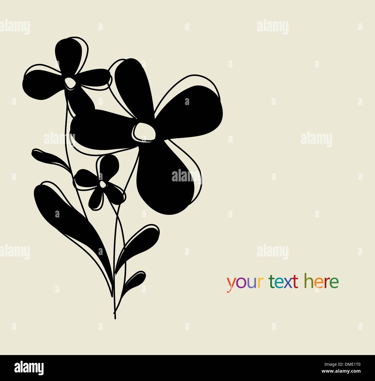Flower vector background Stock Vector Image & Art - Alamy