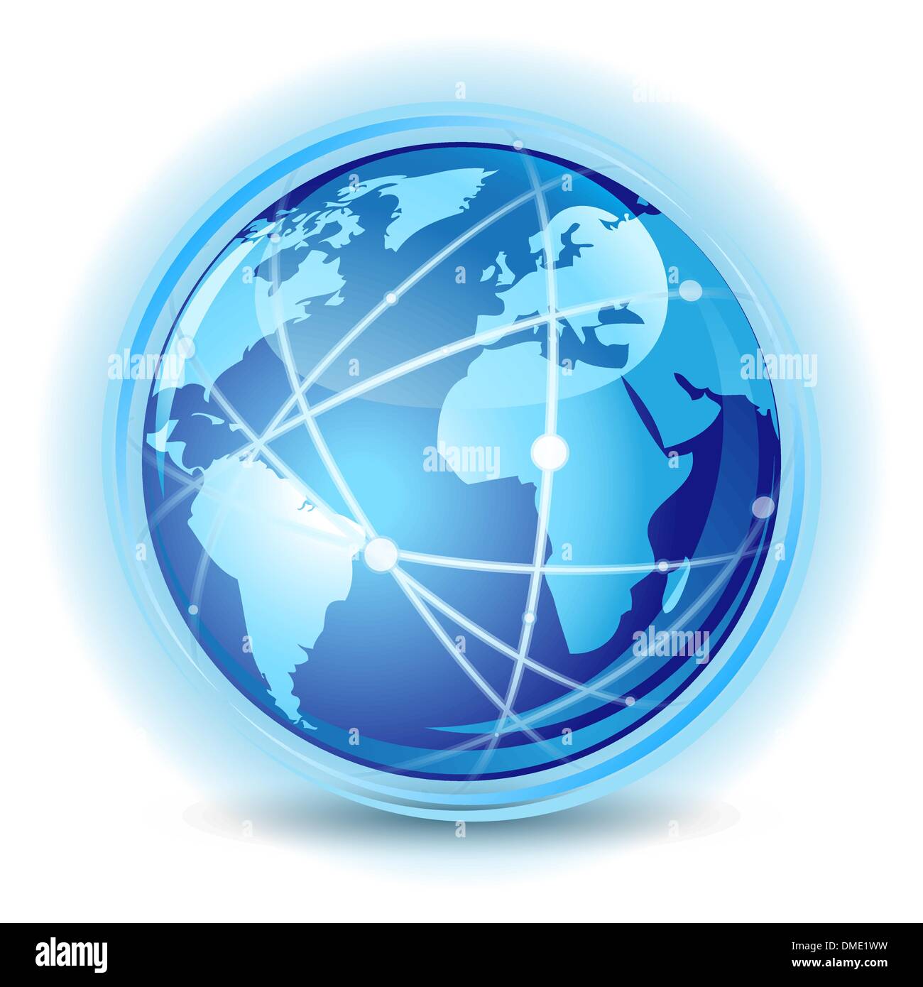 Global communication concept Stock Vector