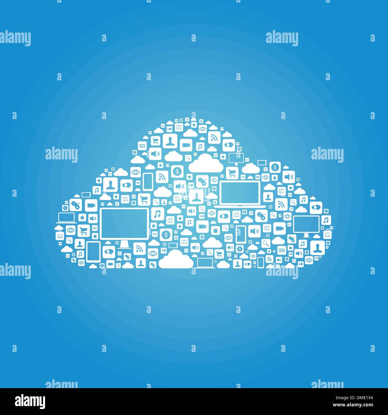 Cloud computing concept Stock Vector Image & Art - Alamy image.