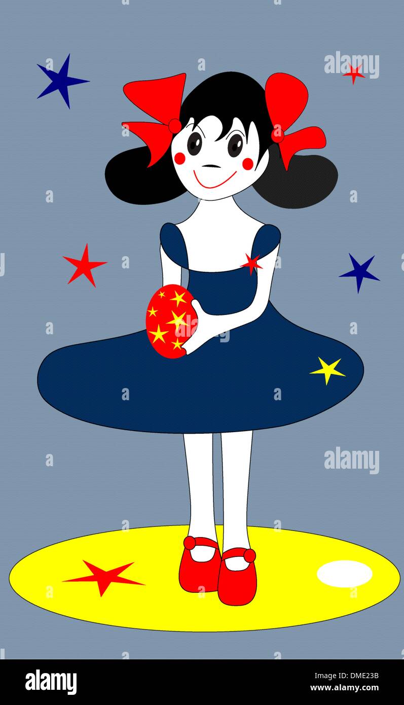 Child smile easter egg Stock Vector Images Alamy