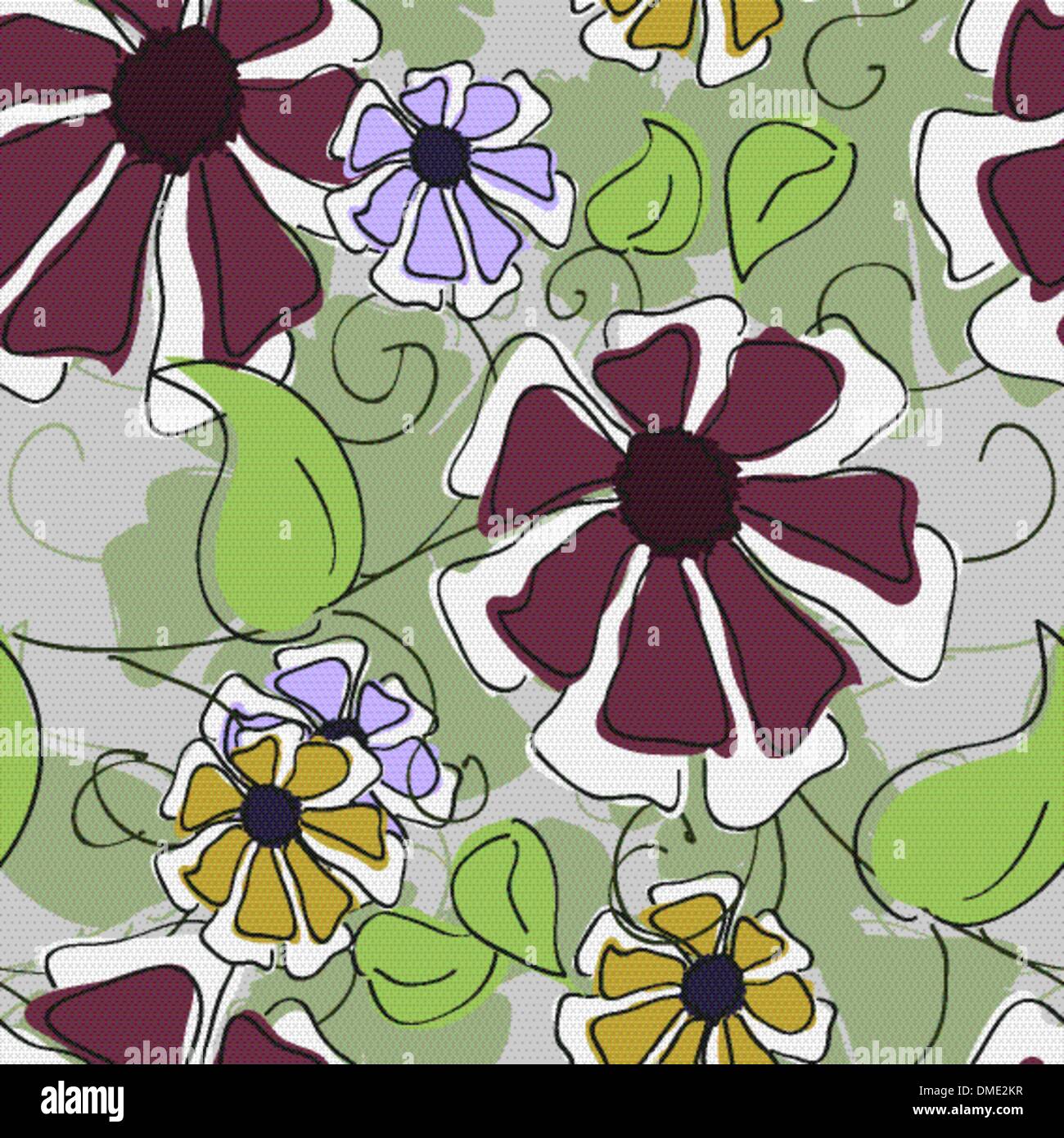 seamless texture of flowers Stock Vector Image & Art - Alamy