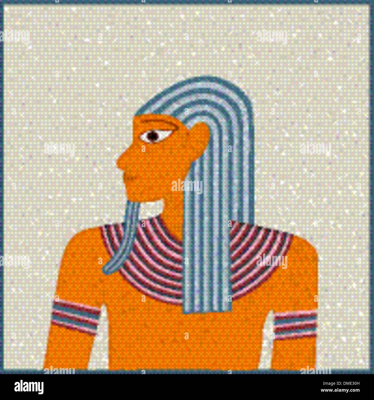 Egyptian mosaic Stock Vector