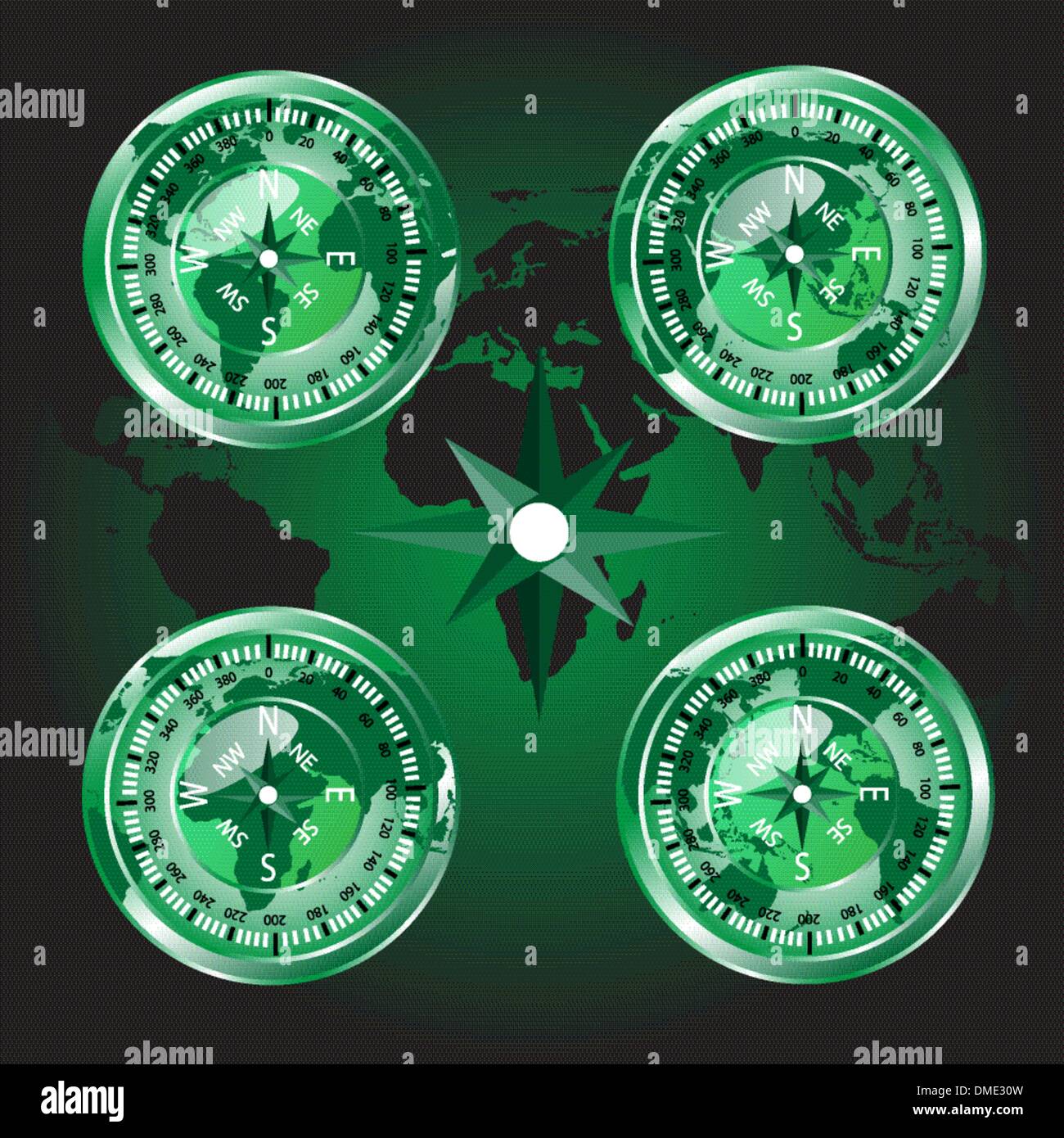 Map and compass africa hires stock photography and images Alamy