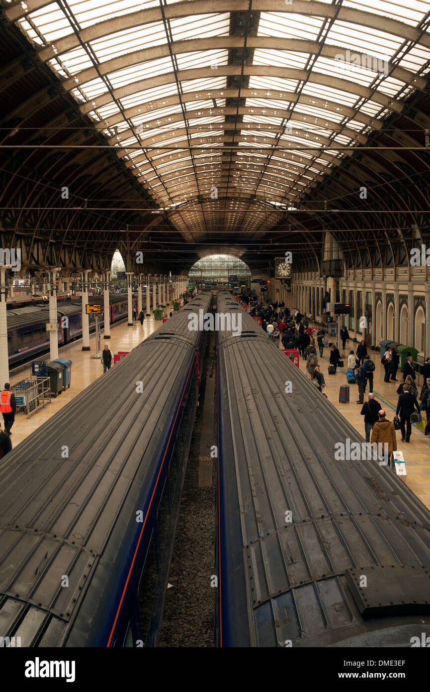 Paddington train station, West London, England, United Kingdom Stock