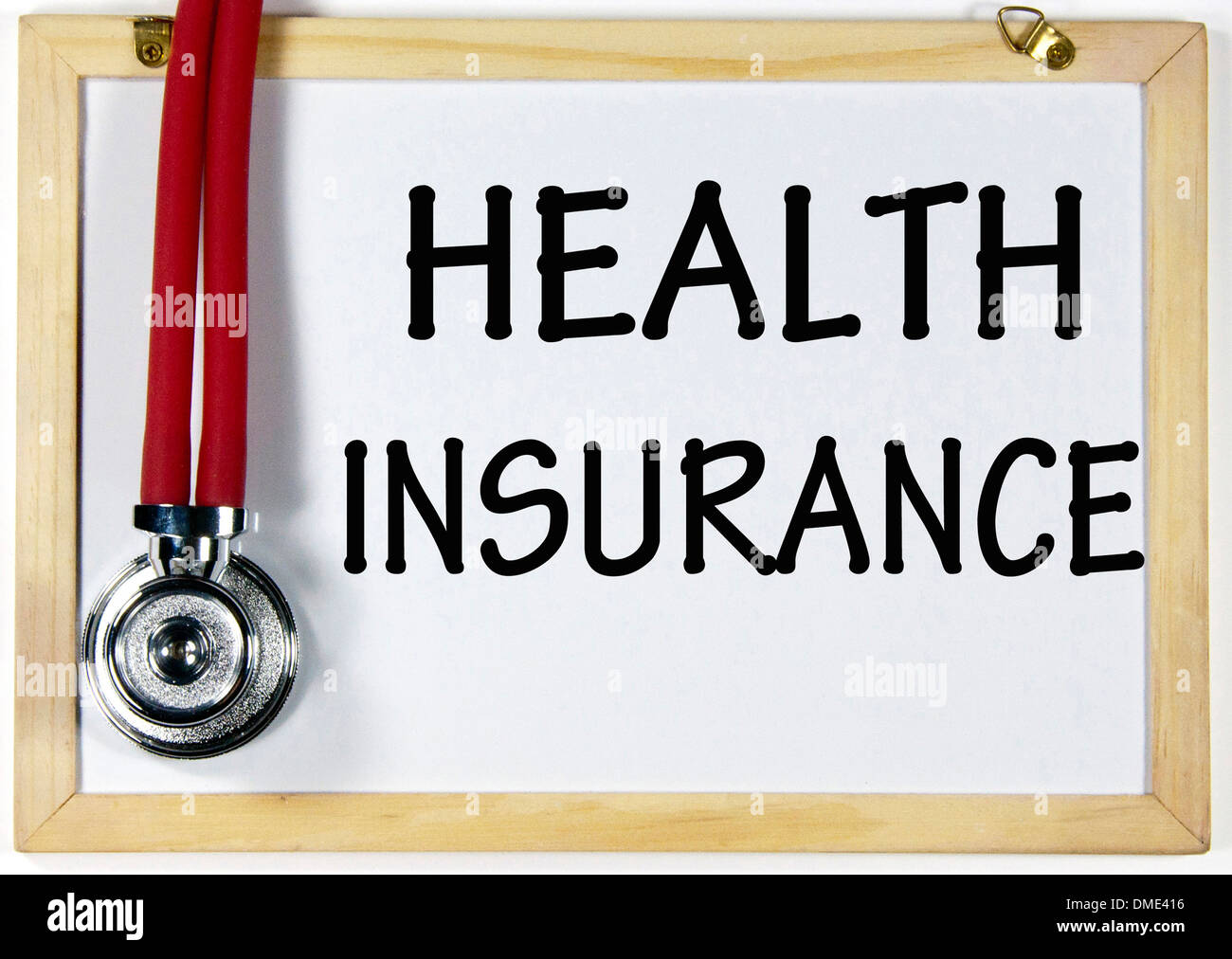 health insurance sign Stock Photo