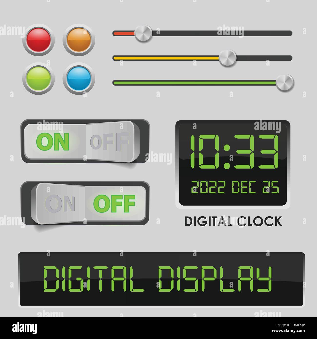 User interface design elements Stock Vector Image & Art - Alamy
