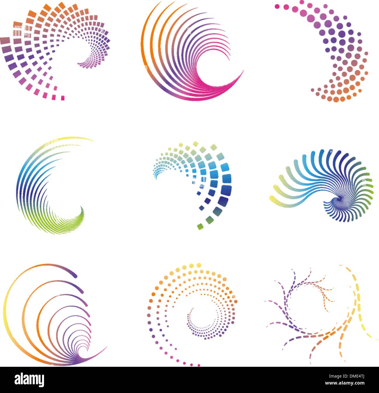 Design wave icons Stock Vector