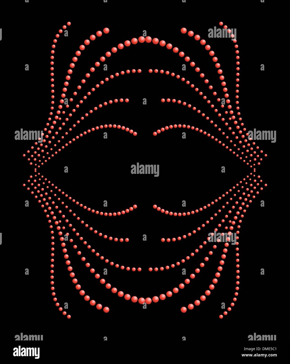 dot background abstract star vector art Stock Vector