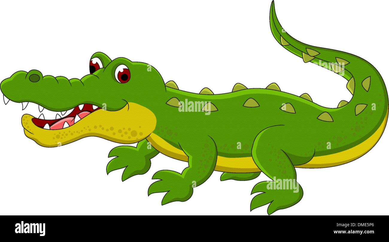Crocodile cartoon Stock Vector