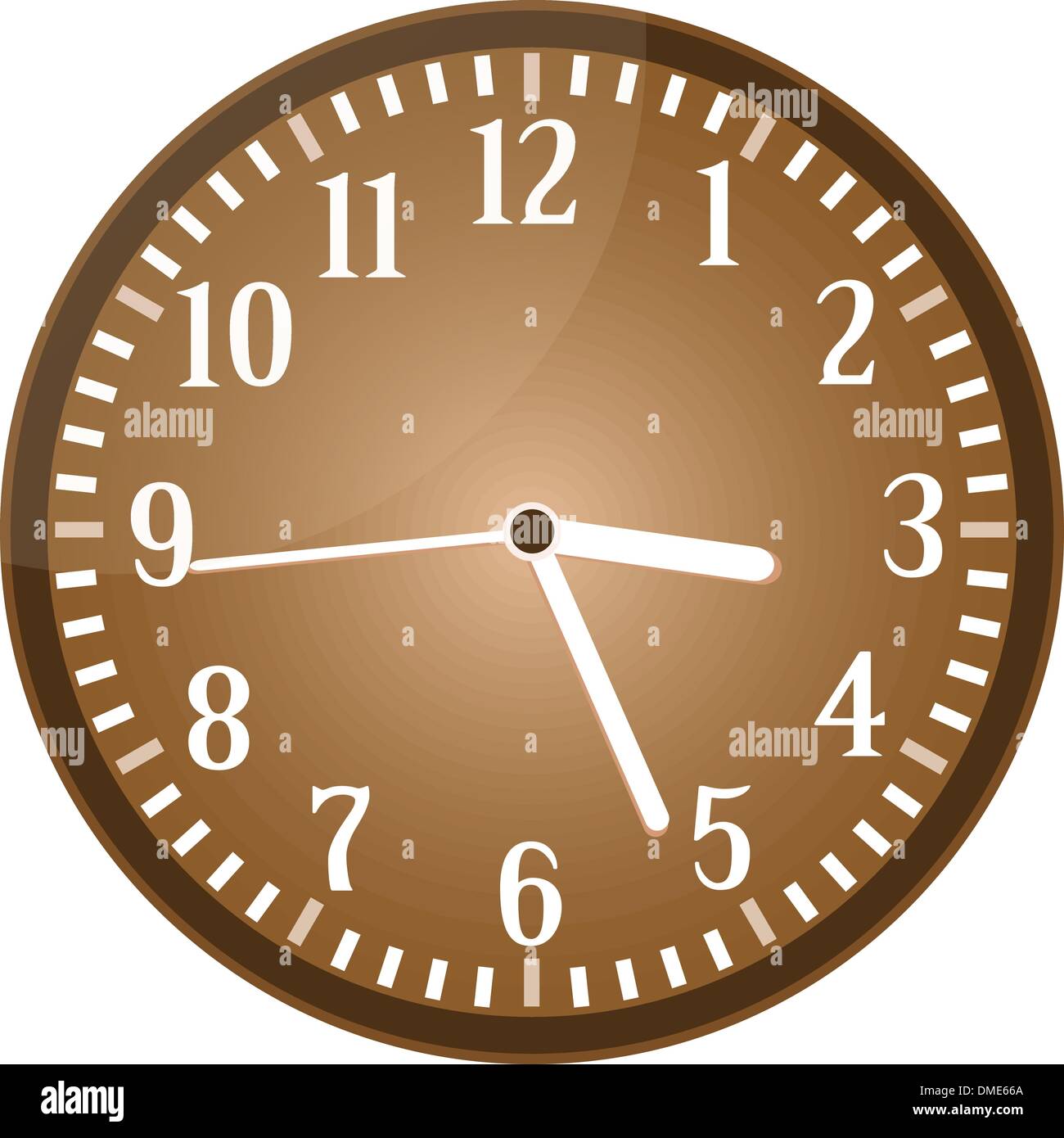 Vintage clock grunge isolated on background vector Stock Vector