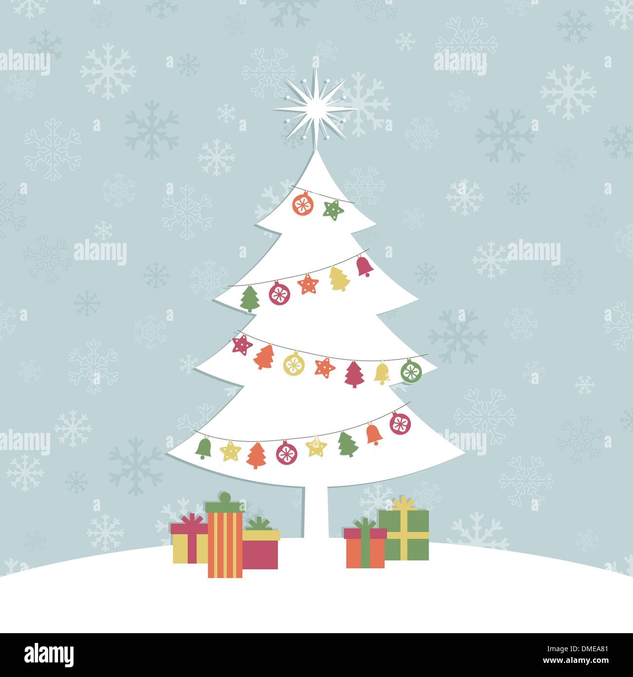Blue bell tree Stock Vector Images - Alamy
