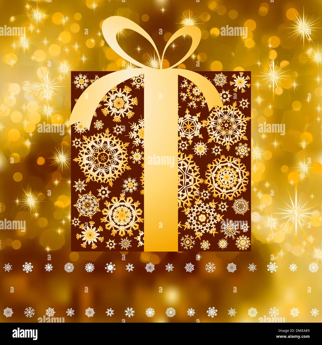 Christmas gift box with copy space card. EPS 8 Stock Vector Image & Art