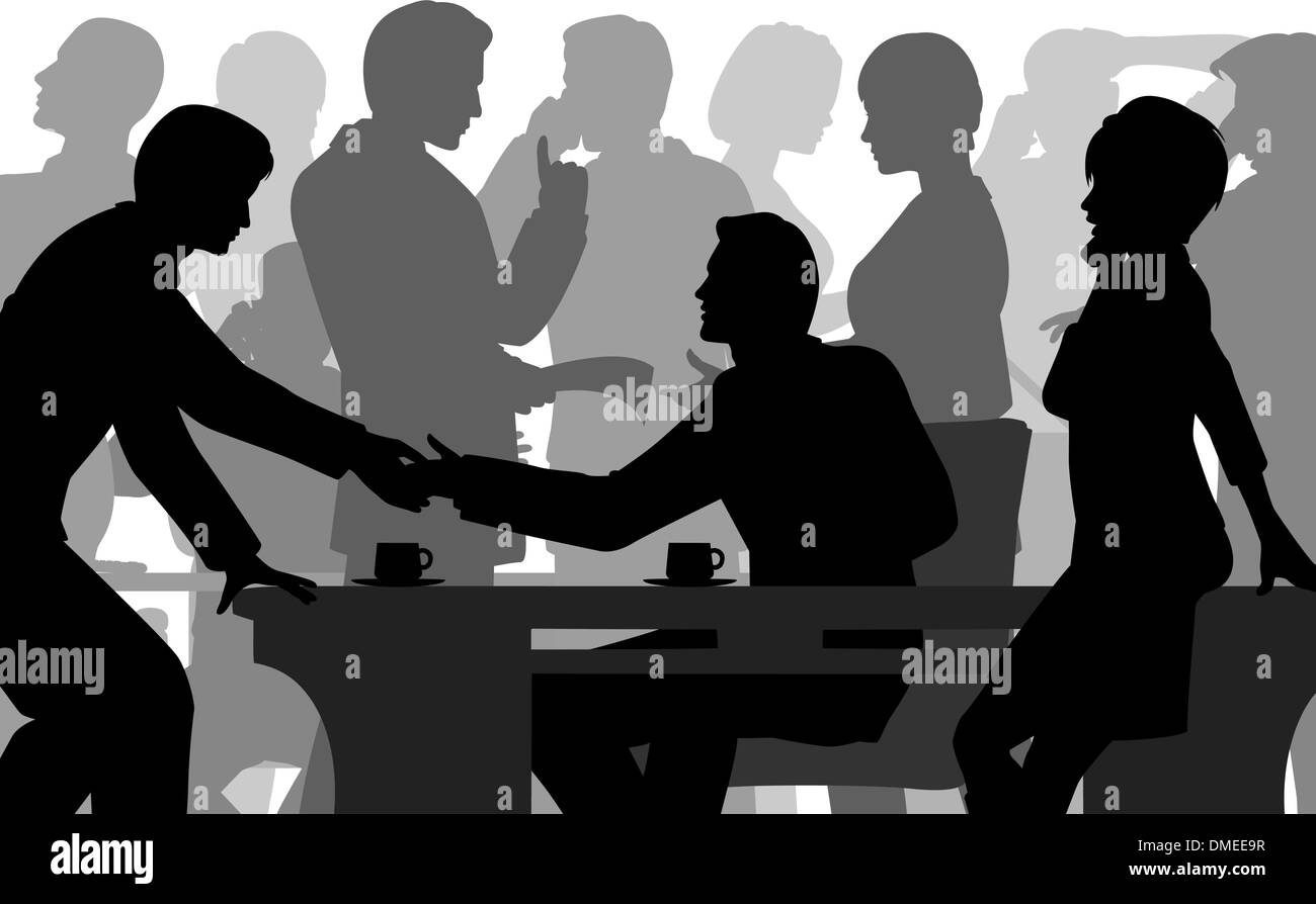 Crowded vector vectors hi-res stock photography and images - Alamy