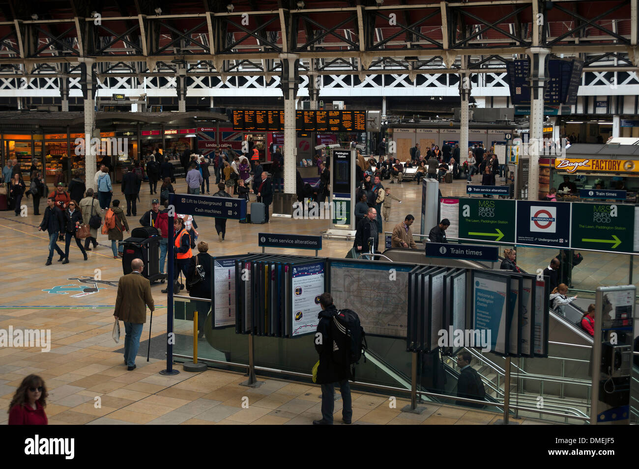 Paddington train station, West London, England, United Kingdom Stock