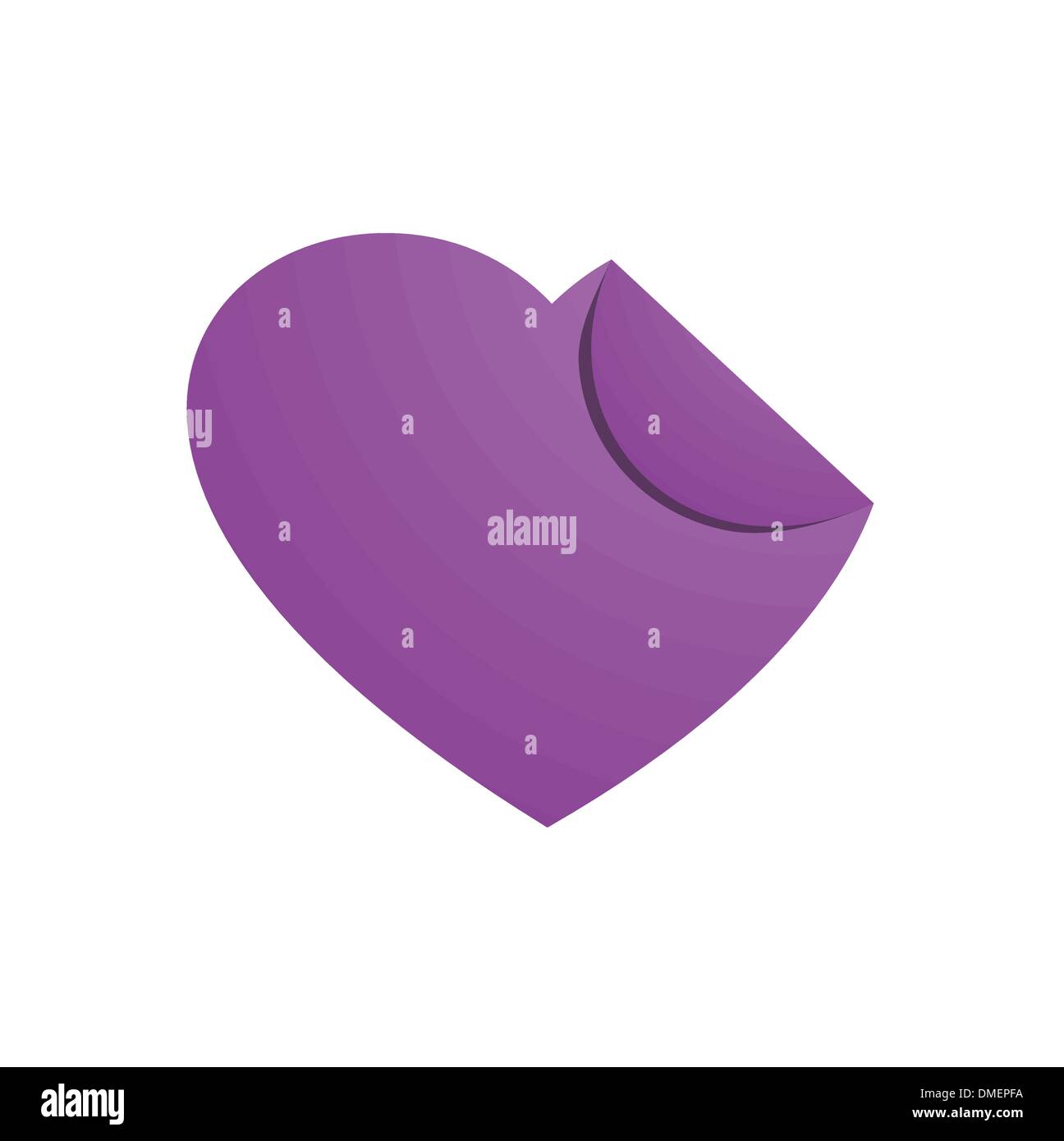 purple heart symbol Stock Vector Image & Art Alamy