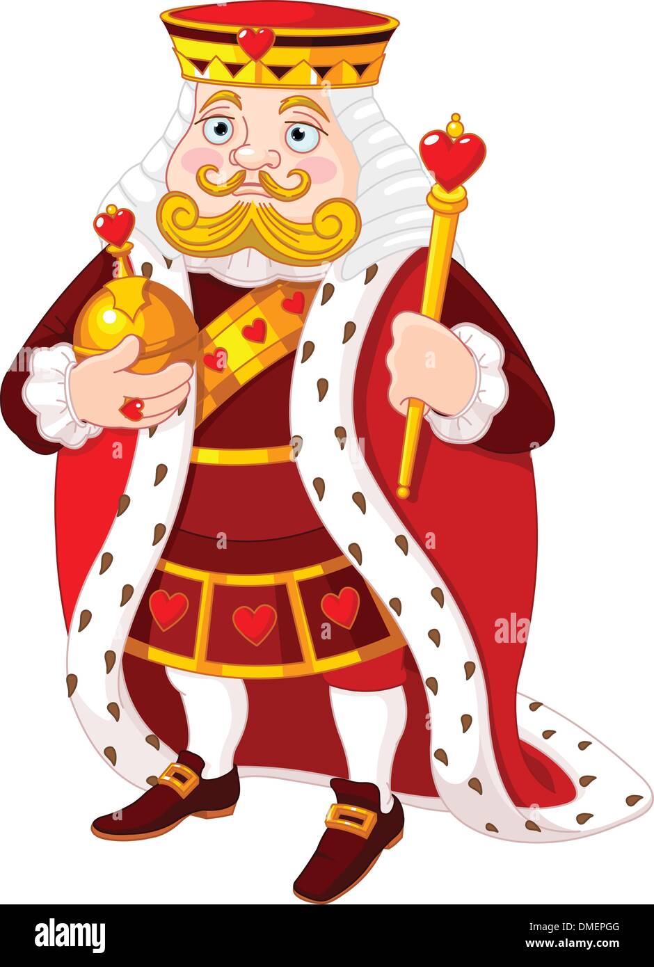 Heart king Stock Vector