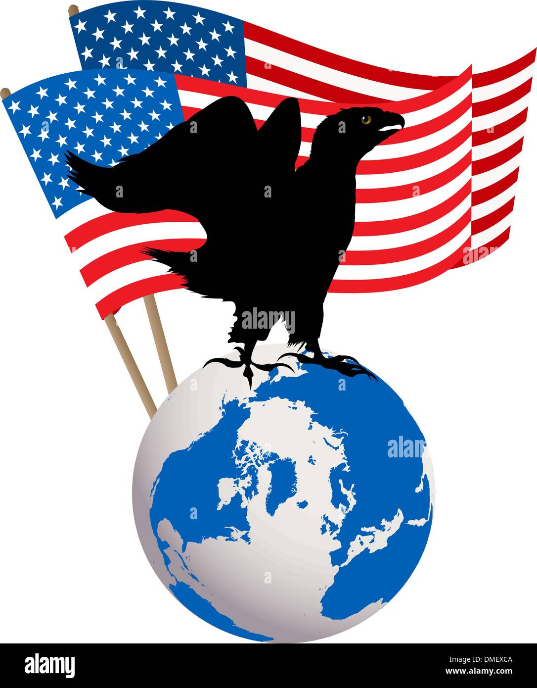 U.S.A. conceptual icon Stock Vector