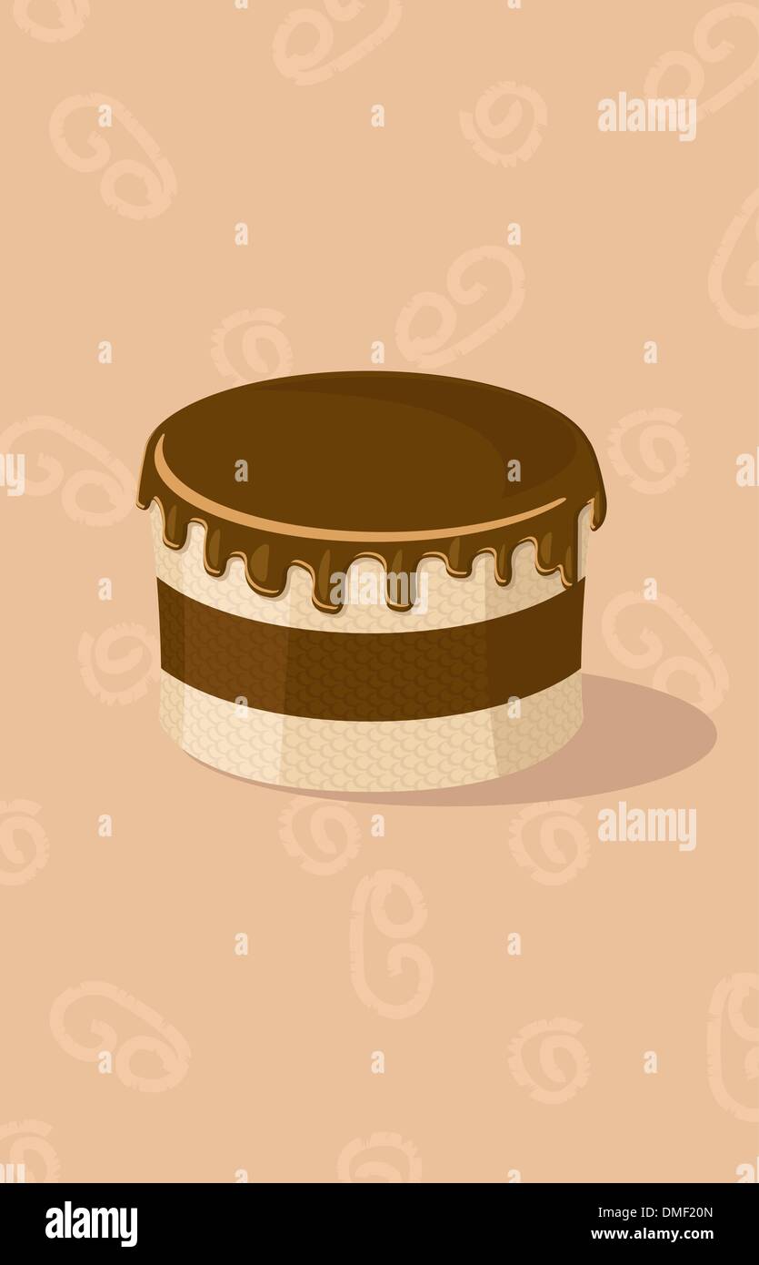 Cherry cake illustration vector hi-res stock photography and images - Alamy