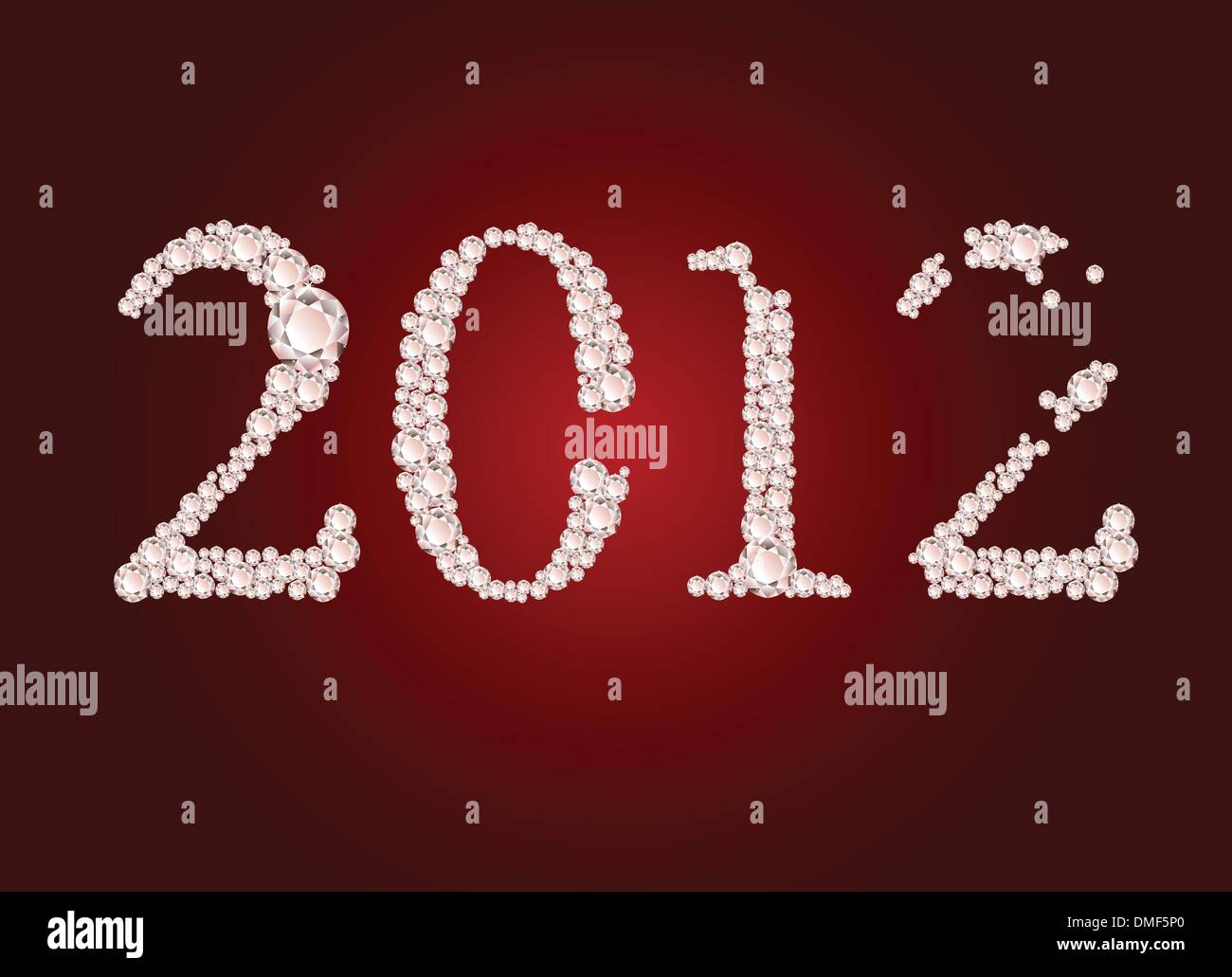 Vector illustration of diamond 2012 year Stock Vector Image & Art Alamy