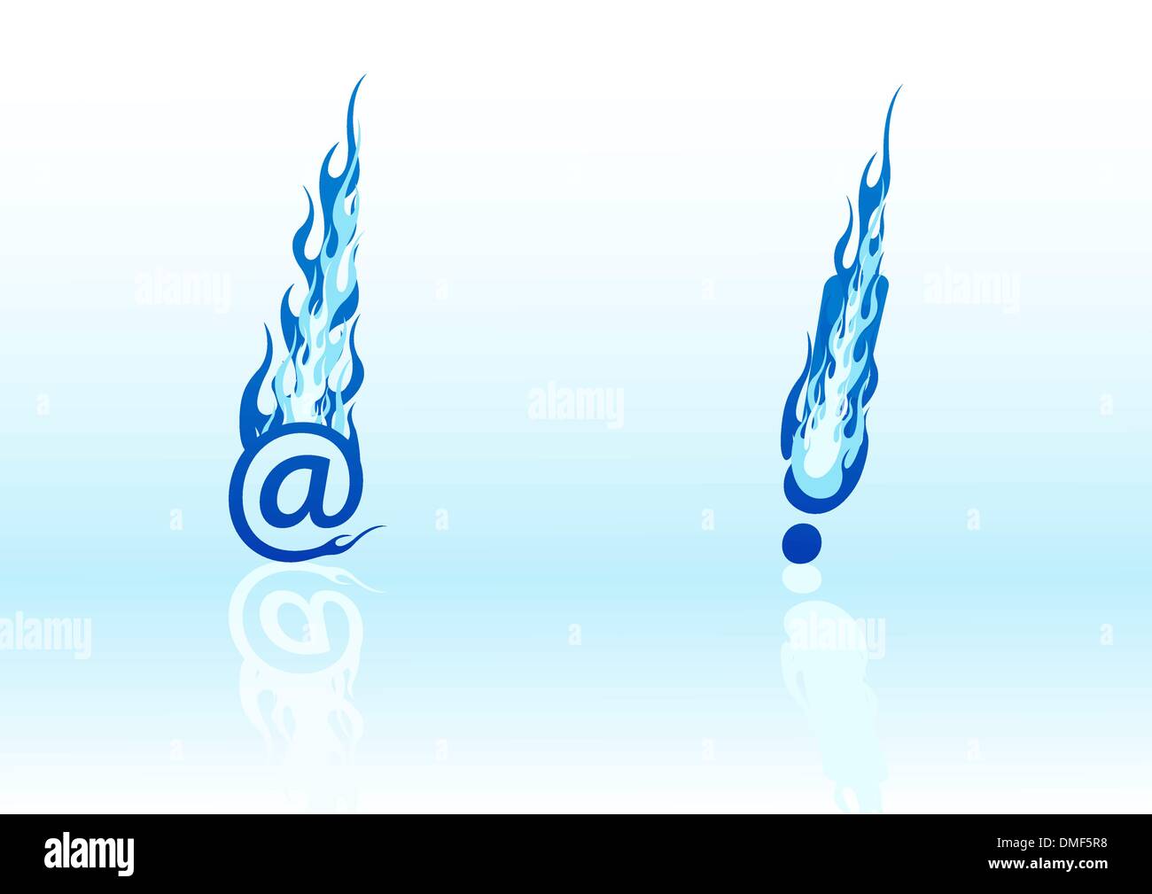 Vector Set Of Fire Symbols Stock Vector Image Art Alamy