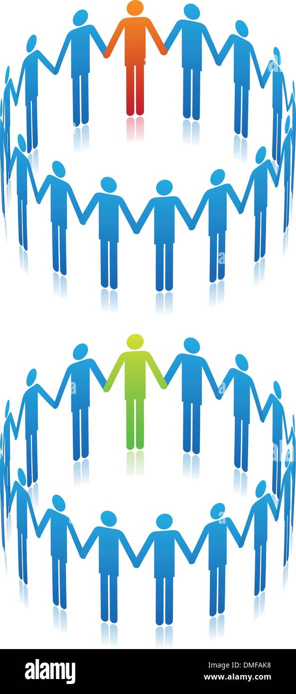people in circle, vector Stock Vector Image & Art - Alamy