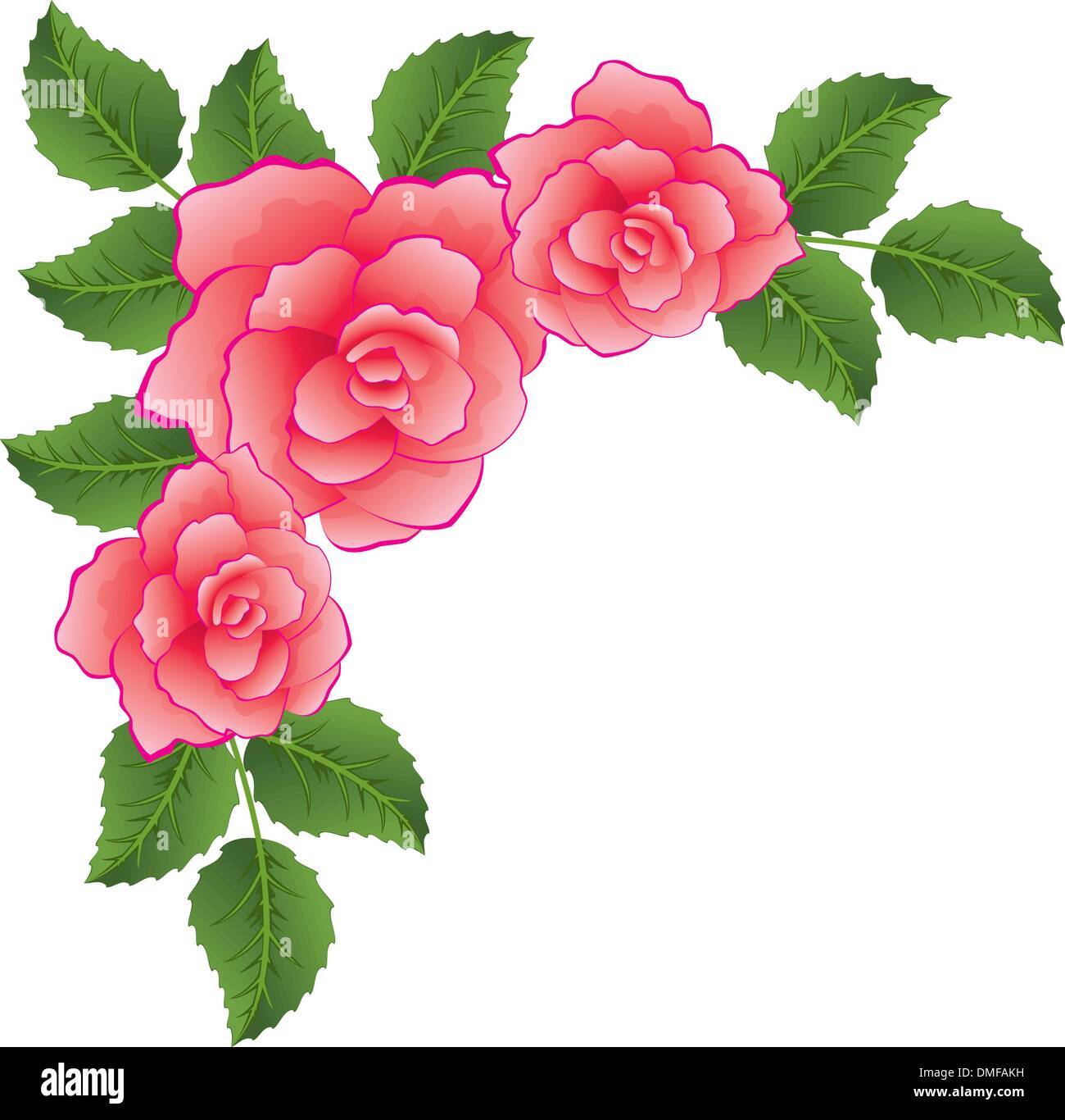 Rosas vector vectores Fotografías e imágenes de stock de alta resolución - Alamy