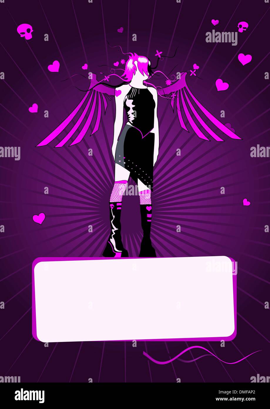 Emo Girl PNG, Vector, PSD, and Clipart With Transparent Background for Free  Download