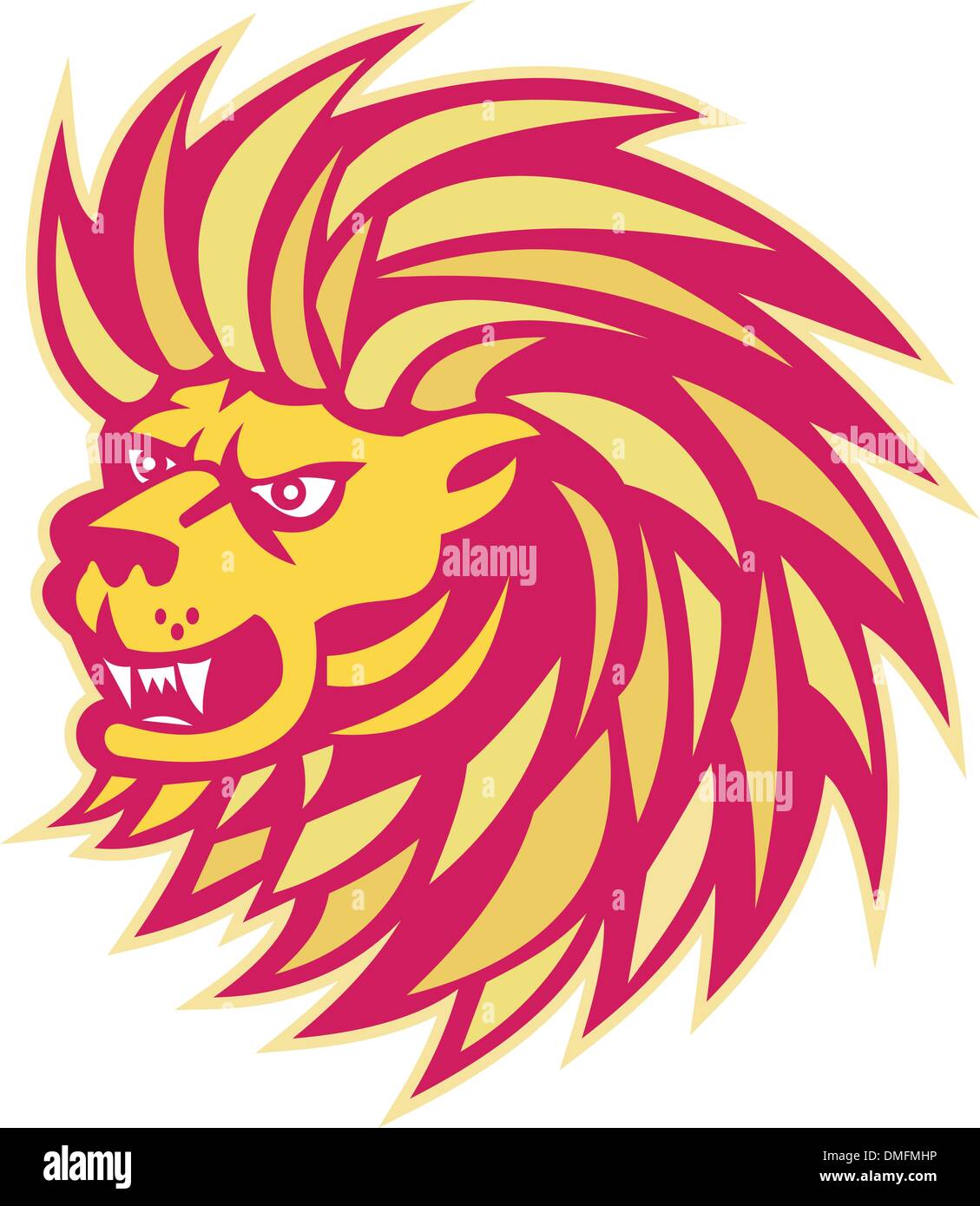 Angry lion Stock Vector Images - Alamy