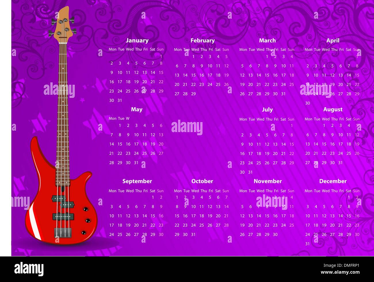 Bass week Stock Vector Images Alamy