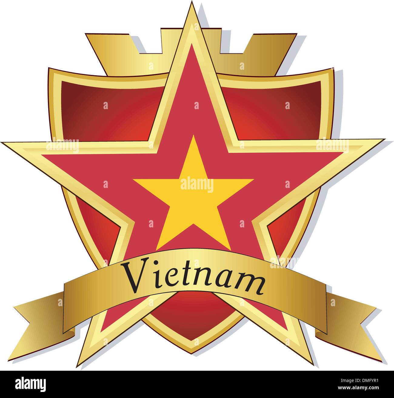 Hình nền 3D đẹp mắt với red background gold star flag cho máy tính và điện thoại