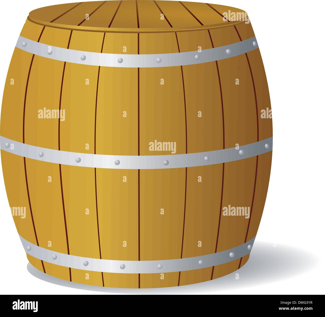 Vector image barrel Stock Vector