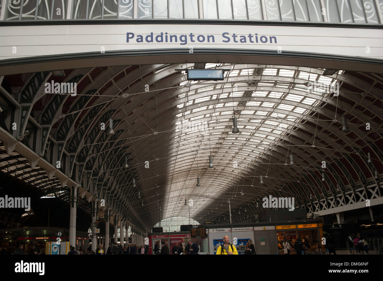 Paddington train station, West London, England, United Kingdom Stock