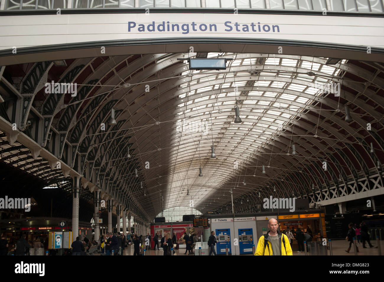 Paddington train station, West London, England, United Kingdom Stock