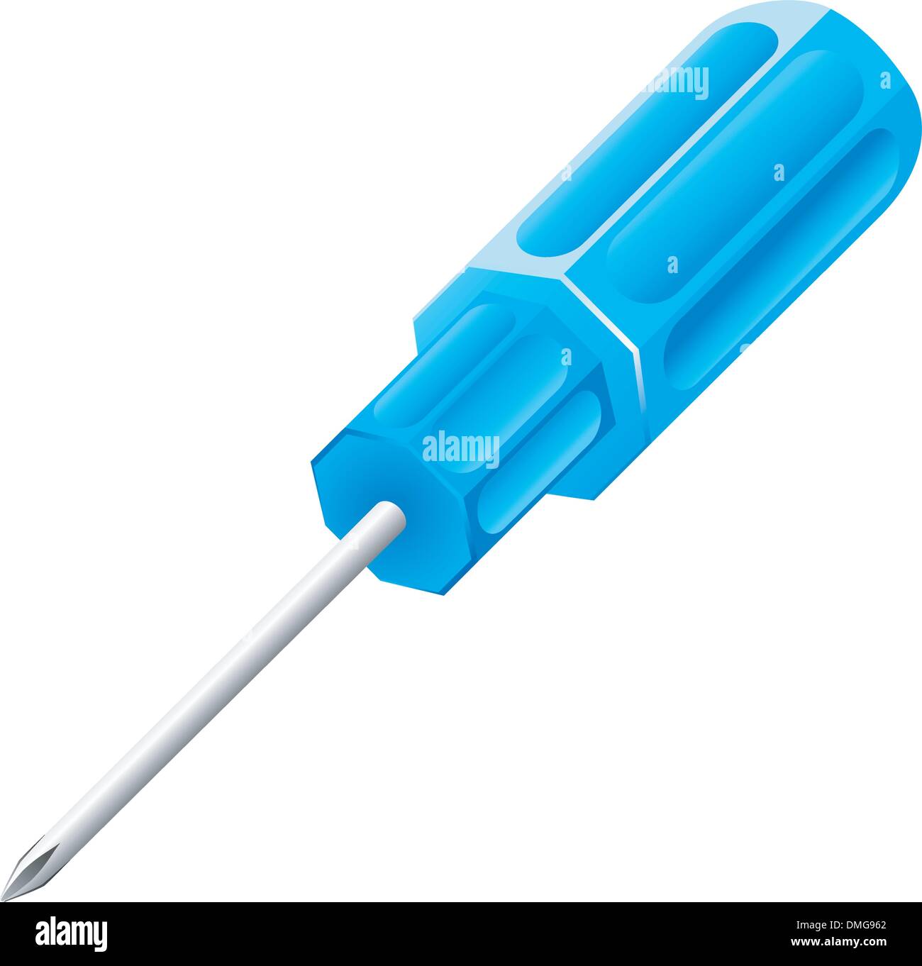 Vector illustration of a blue screwdriver handle Stock Vector Image & Art Alamy