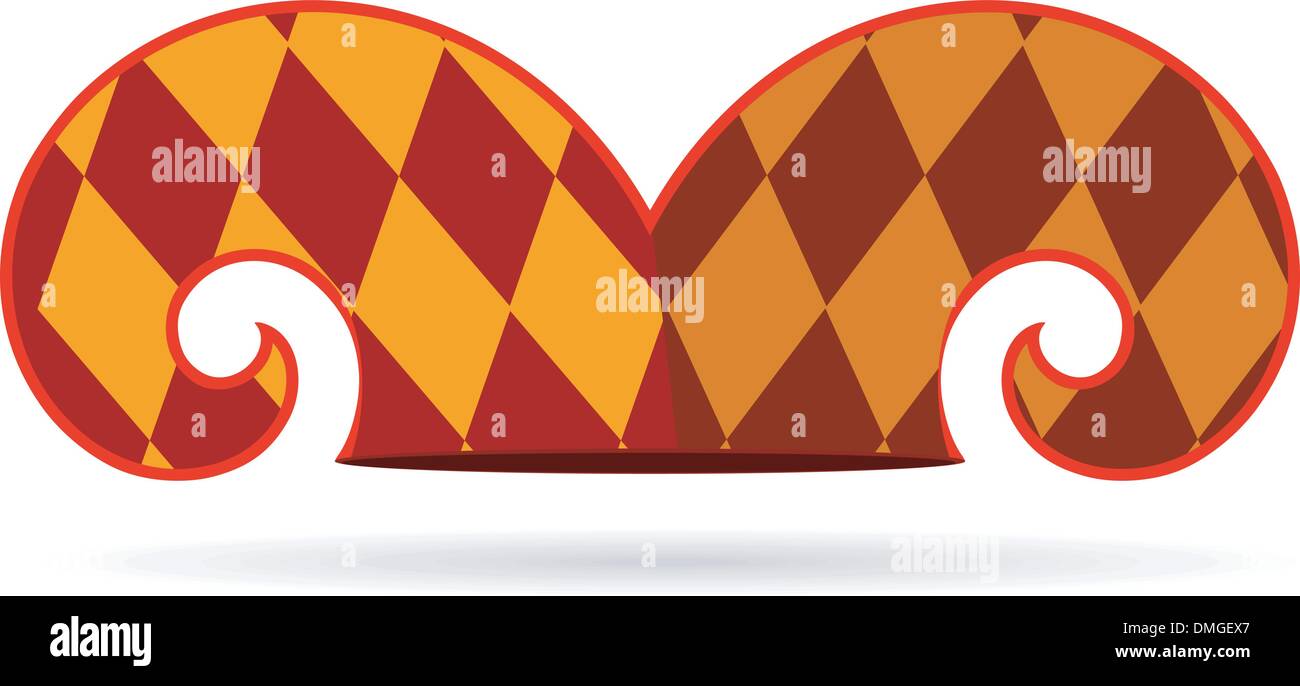 Vector illustration of a jester hat Stock Vector