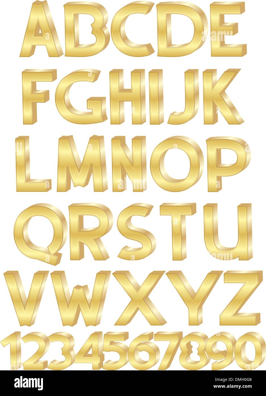 Large alphabet Stock Vector Images - Alamy