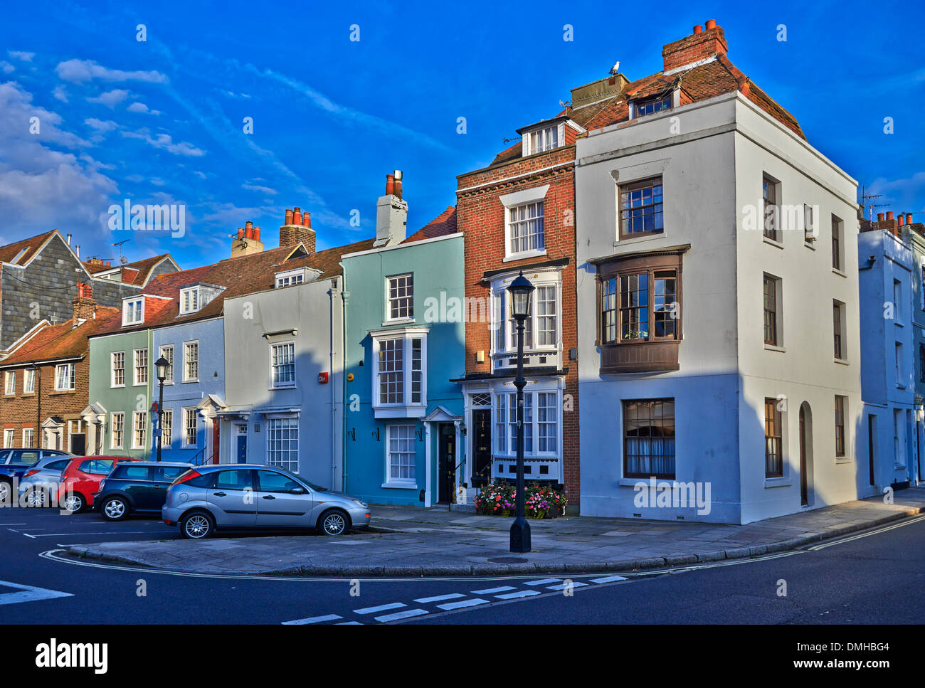 Portsmouth Harbour Hampshire England is a large natural harbour in