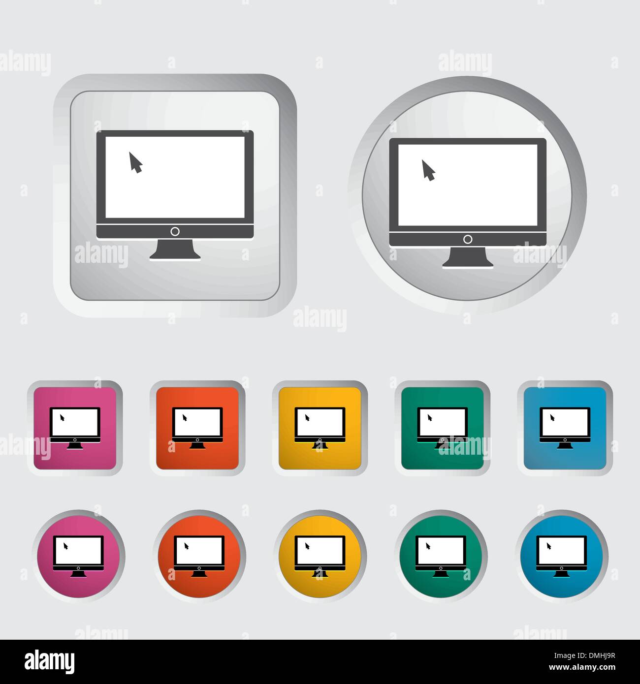 Pc monitor cursor sign icon hi-res stock photography and images - Alamy