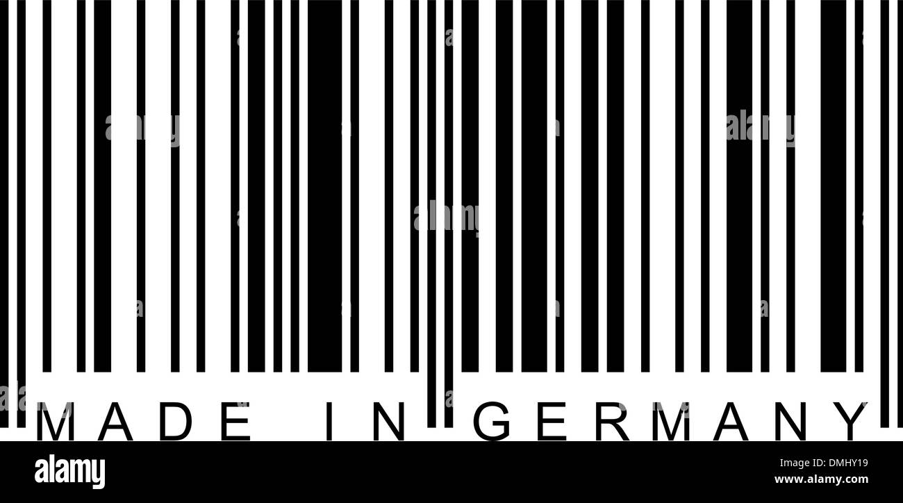 Barcode - Made in Germany Stock Vector