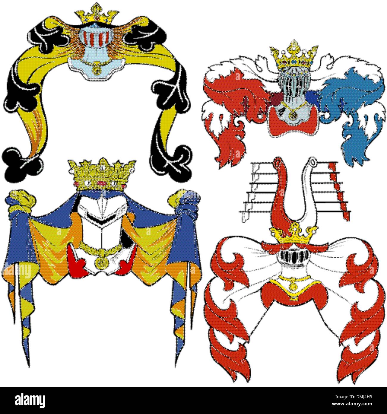 Historical heraldic art Stock Vector Images - Alamy