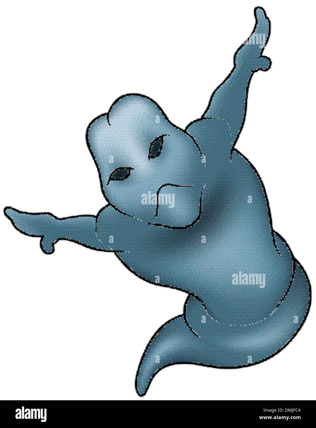 The blue ghost Stock Vector Images - Alamy