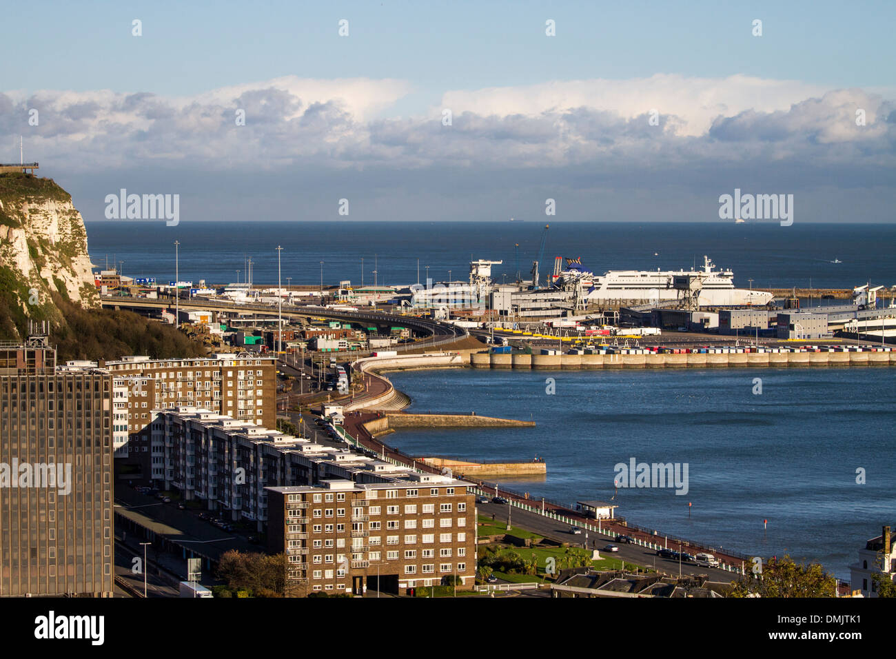 The Port of Dover Ferry Terminal, Kent, UK Stock Photo
