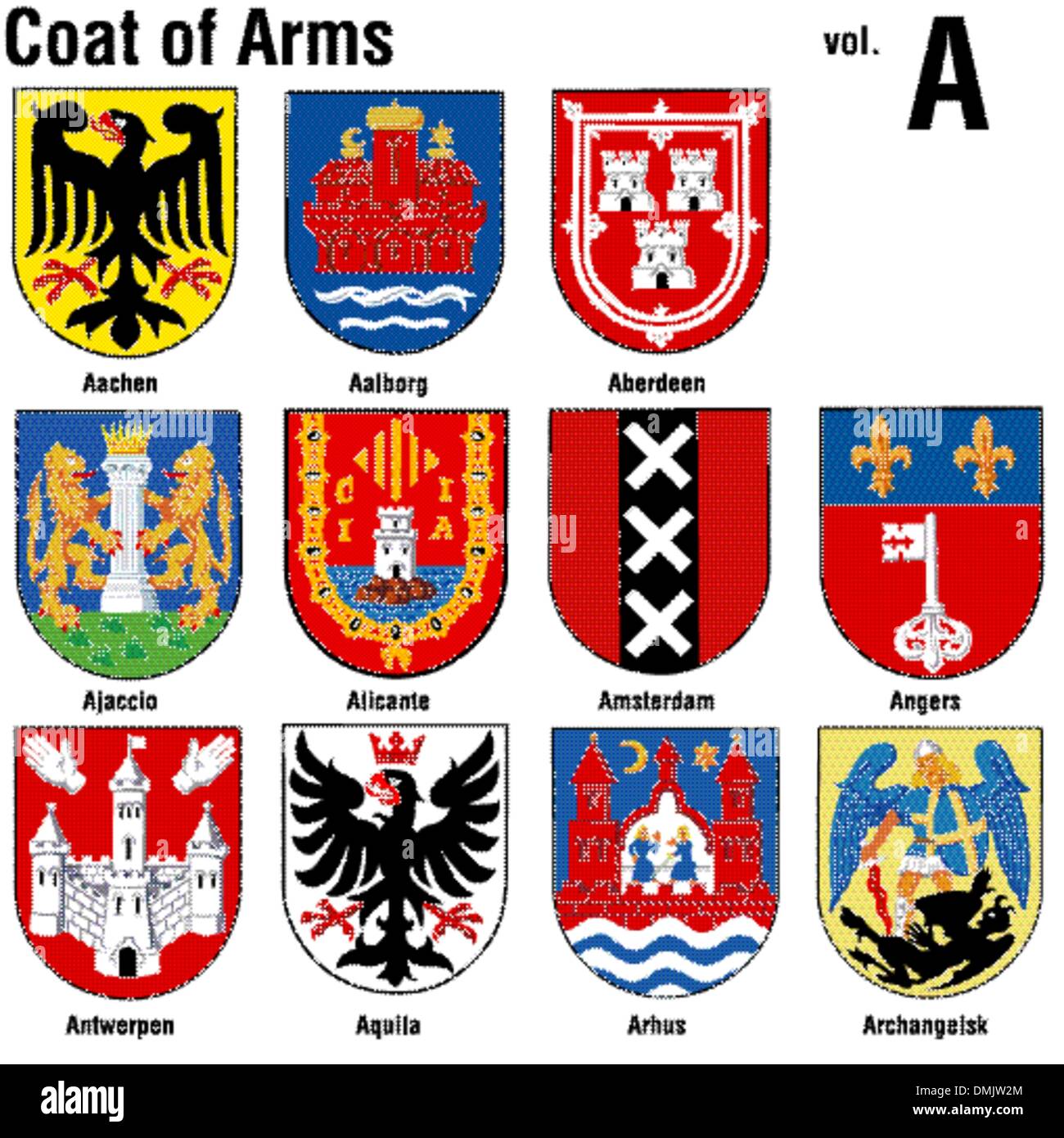 Coat Of Arms Collection Stock Vector Image & Art Alamy